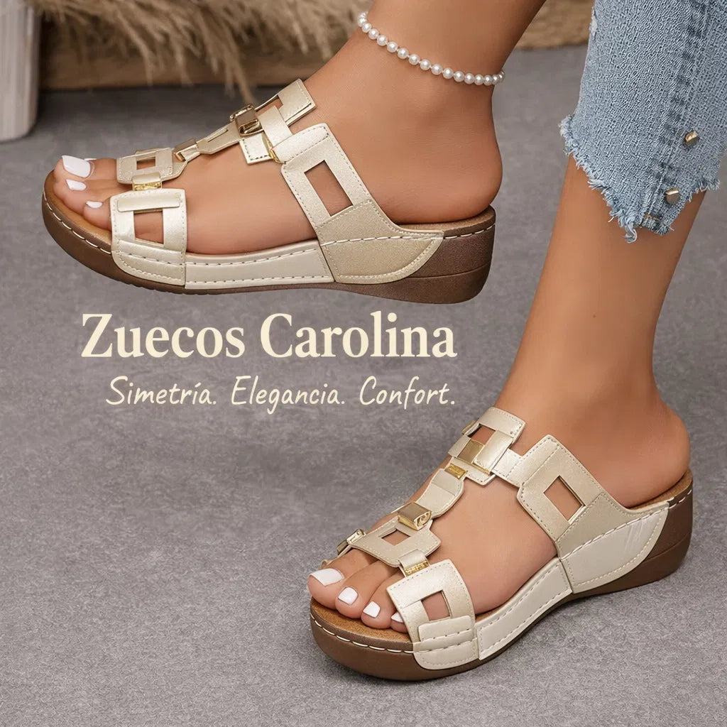 a1👡 Zuecos Carolina. ingeniería simétrica para un calzado cómodo, elegante, moderno.