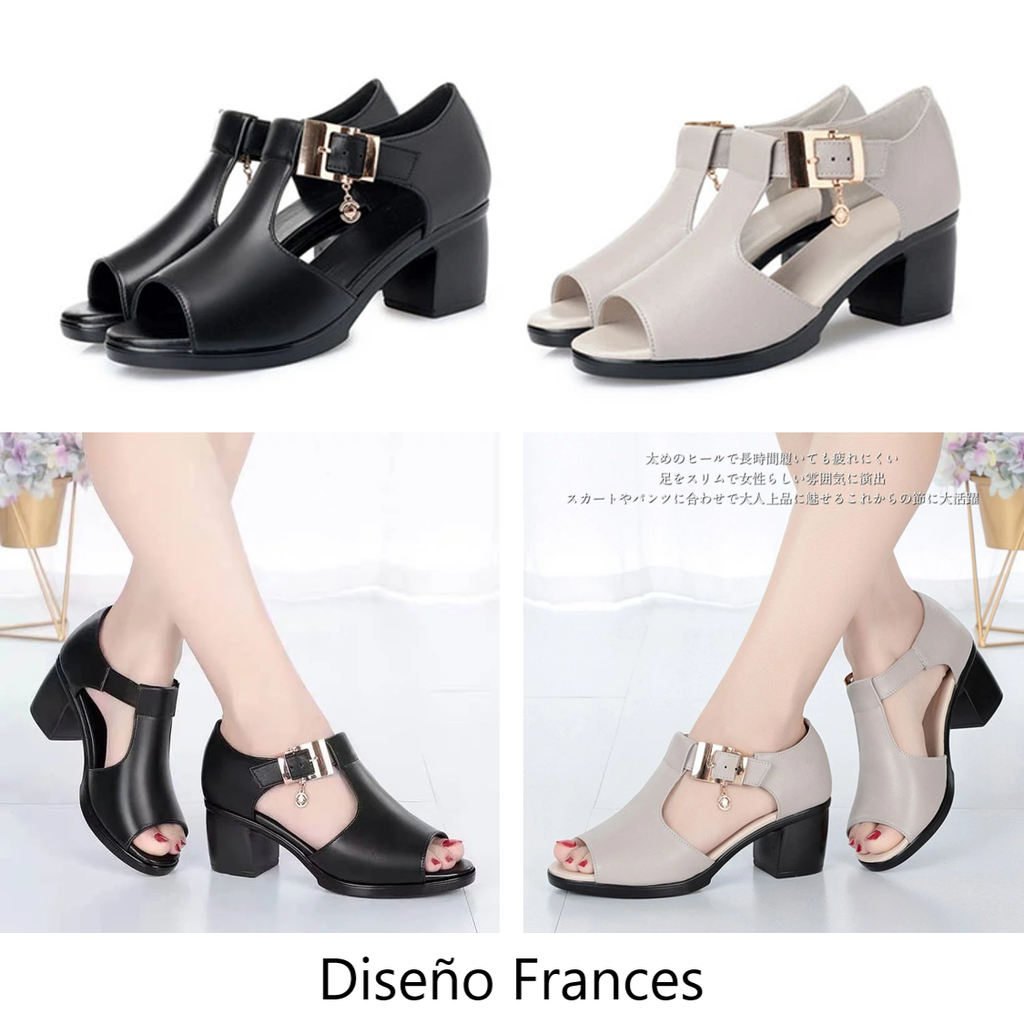 a7👠 Zapatos Clásicos para dama de Estilo Francés. Opción de ver y verificar contenido al momento de recibir.